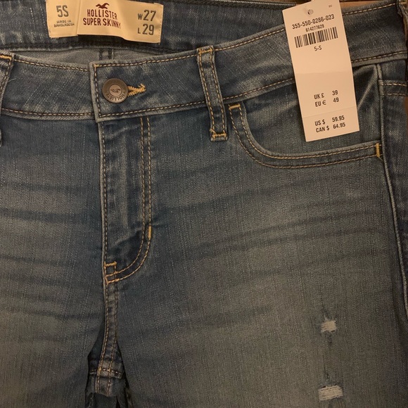 Hollister Co. Light Super Skinny Jeans - Picture 3 of 4